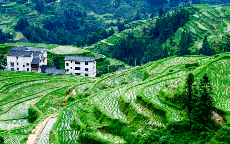 赤水河畔的山谷风光